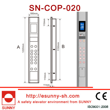 Panel de operación del coche para el elevador con la exhibición (CE, ISO9001)